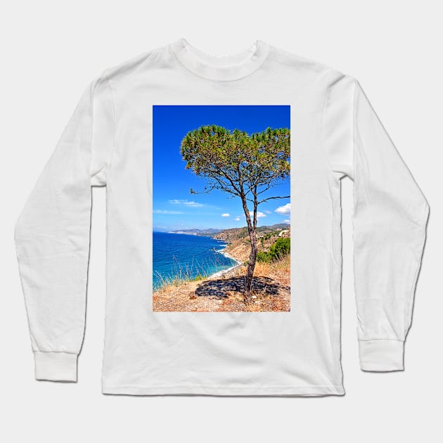 Alberquillas Beach Costa Del Sol Spain Long Sleeve T-Shirt by AndyEvansPhotos